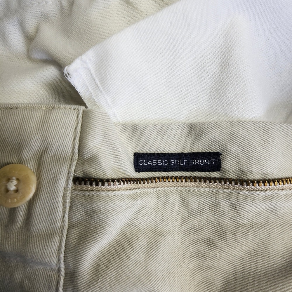 Vintage‎ Polo Golf Ralph Lauren Men's 42 Chino Shorts Khaki Pleated Classic Golf - Picture 4 of 8